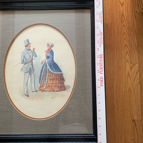 M. Jacobson Victorian Print Circa 1890 Framed & Matted - Picture 12 of 13